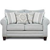 Loveseat in Grande Mist Performance Fabric